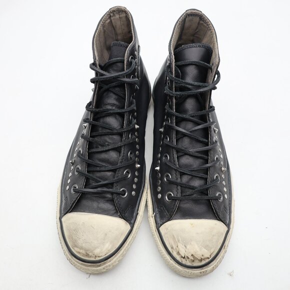 Converse X John Varvatos Men's 10 Women's 12 Studded Hi Leather Black 125707C - Picture 4 of 14
